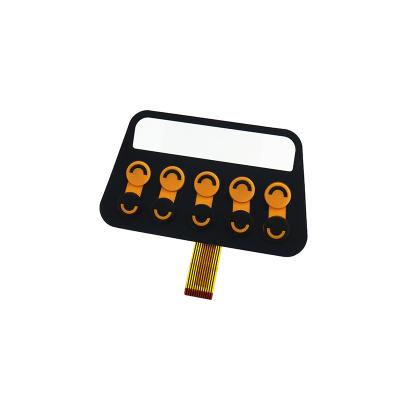 China 3M468 / 467 Rear Adhesive Copper Rubber Membrane Switch Leds Assembled for sale