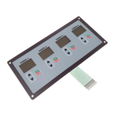 China Screen Printing PET Tactile Membrane Switches For Timer en venta