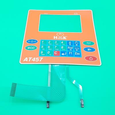 China Dependable IP67 Embossed Waterproof Membrane Switches With 1 Million Cycles Life Expectancy zu verkaufen