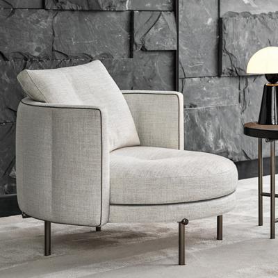 China Ergonomic Fabric Leisure Chair For Living Room Modern Sponge Sofa Chair for sale