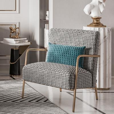 China ODM Reclining Fabric Sofa Chair Nordic Luxury Thousand Bird Lattice for sale