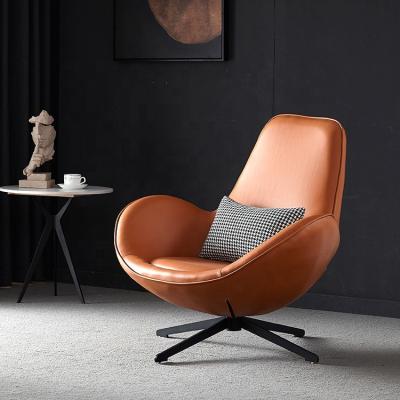 China Saddle Leather Modern Executive Office Chair Single Chair 85cm for sale