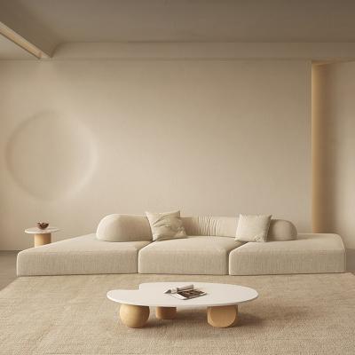 China Corner Diy White Segmented Modern Fabric Sofa Set for sale