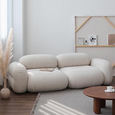 China Single Modern Living Room Sectionals Sofas Teddy Fleece Material for sale