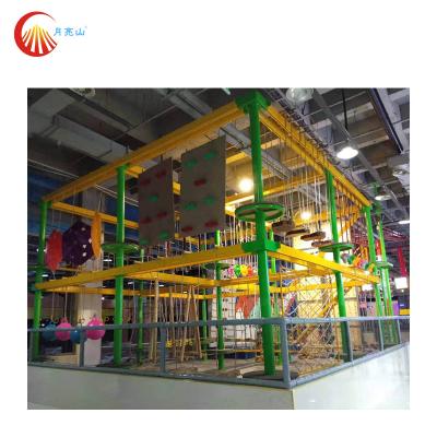China Amusement Kids Adventure Ropes Course Adventure Park Playground Climbing Frame for sale