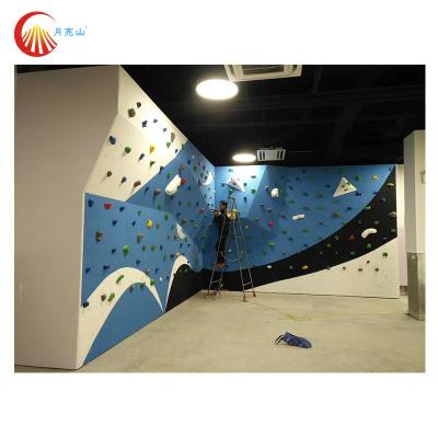 China Recreation Park 3D Moving Climbing Wall Kids Playground Rock Wall Anti UV for sale