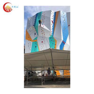 China Gym Bouldering Climbing Wall Outdoor Indoor Rock Wall Panels Anti Corrosion for sale