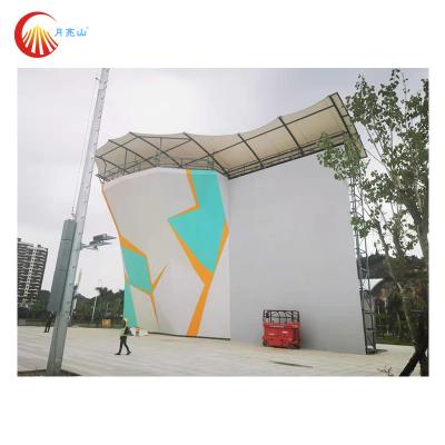中国 屋外の速度のトランポリン公園のための上昇の壁15.5mの高い移動式上昇の壁 販売のため