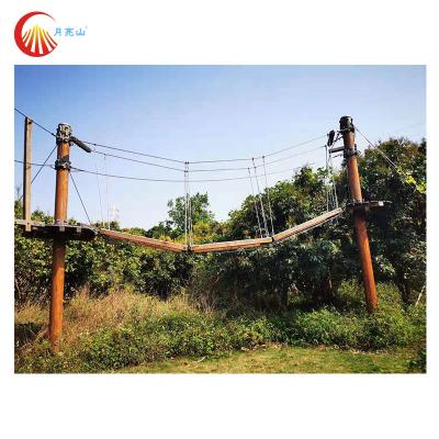China Children Challenge High Ropes Obstacle Course Adventure For Garden for sale