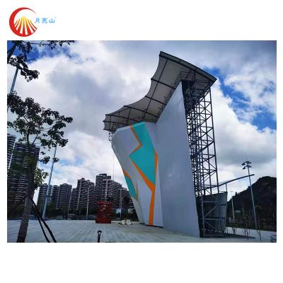 China All Ages Boulder Climbing Wall Public Outdoor Playground Climbing Wall Waterproof for sale