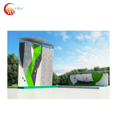 China Indoor Boulder Rock Climbing Wall Waterproof Sturdy Construction for sale