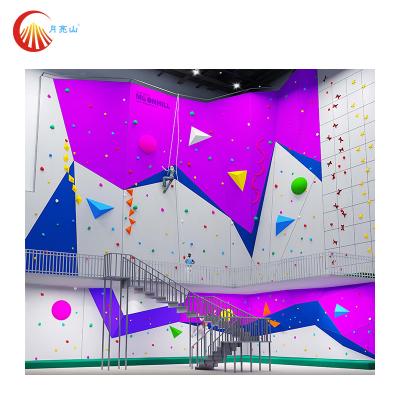 China Adult Indoor Large Rock Climbing Wall For Playground Gym Fitness for sale