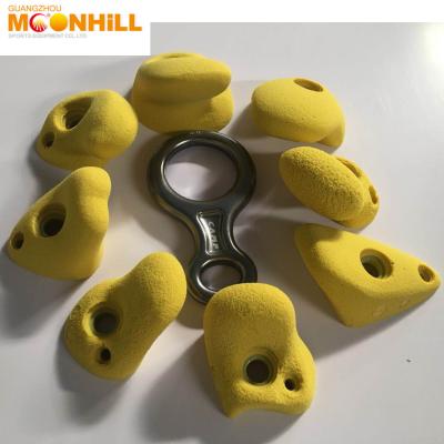 China Playhouse Climbing Rock Holds Reinforced Resin PU Childrens Climbing Holds for sale
