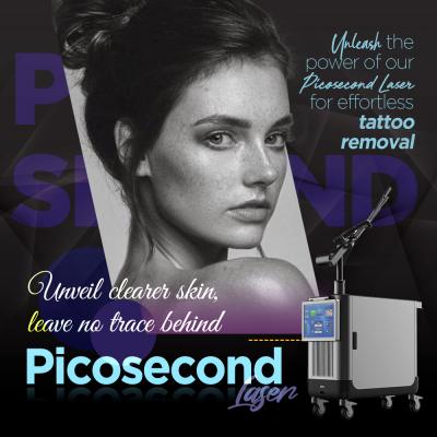 China Oem Professional Picosecond Laser Removal Nd Yag Laser Picolaser Tattoo Removal Machine for sale
