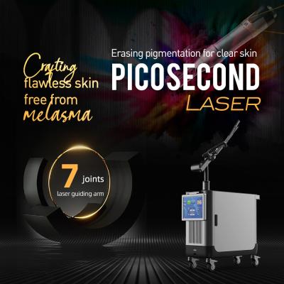 China Ce Approved Picosecond Laser Machine Yag Pico Laser Tattoo Removal Equipment en venta