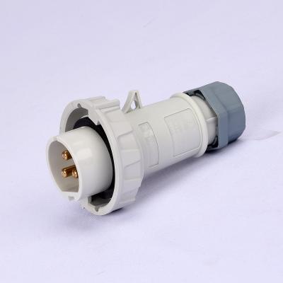 China Single Phase IP67 48V 32Amp 3P Low Voltage Plug IEC standard 12h for sale