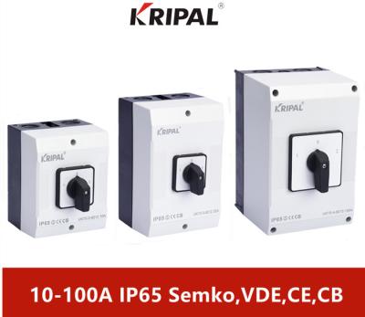 China Padrão impermeável de RoHS do interruptor de comutação de KRIPAL 10-100A IP65 à venda