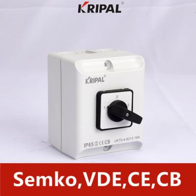 China IP65 Electrical Changeover Switch 3P 16Amp 230-440V Safe Reliable for sale