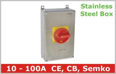 China Stainless Steel Isolator Switch 3 Pole for sale