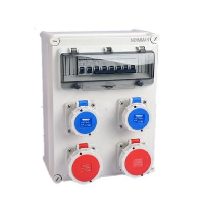 China Plastic Combination Power Socket Box 16A 230V IP44 IEC Standard for sale