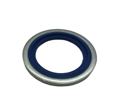 China M12 M14 M16 M18 M20 M22 M24 Combined Sealing Washer Metal Rubber Compound Bonded Washer Fit Ring Bonded Seal for sale