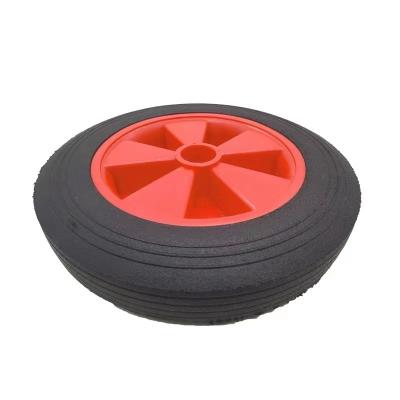 China 12 inch 12x1.75 inch Flat Free Small Puncture Proof Solid Rubber Caster Tire Wheel for Stroller Wheel Lawn Mover Wheel Cart for sale