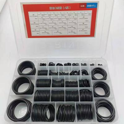 China O de borracha Ring Kit Set Repair Box 347 PCS 3-50mm O Ring Assortment Seal Kit à venda