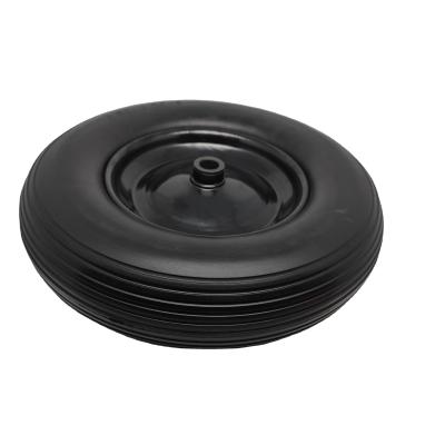 China OEM Rubber Spare Parts Plastic Trolley Wheel Solid Garbage Can Wheel for sale
