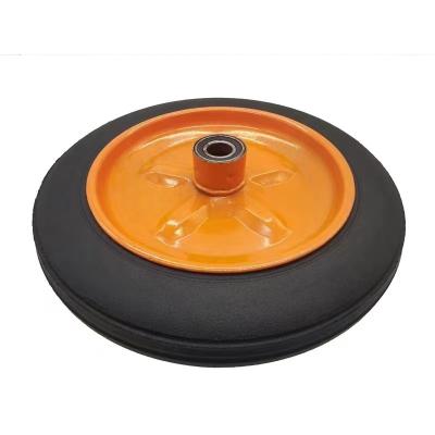 China Rueda de la rueda de goma sólida de 4,5 pulgadas pequeña para la sierpe del poder del carro del equipaje en venta