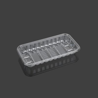 China Supermarket Clear 19*10*2.5cm Plastic Meat Packaging for sale