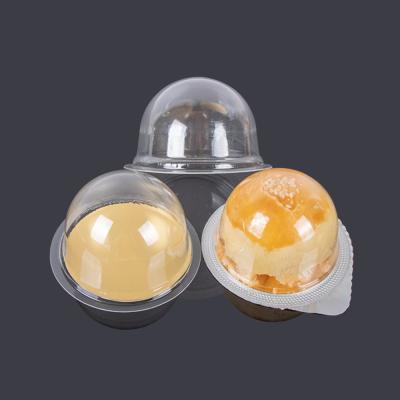 China Circular Shape φ7.7*4.5cm Plastic Pastry Packaging for sale