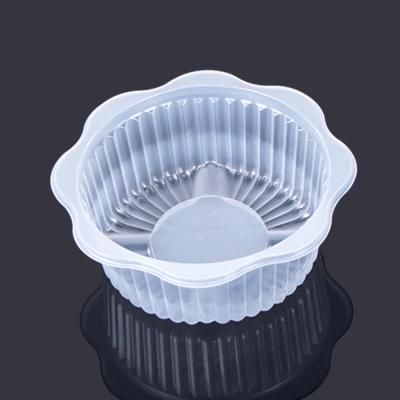 China Empaquetado plástico de los pasteles del Mooncake blanco de φ7*3cm en venta