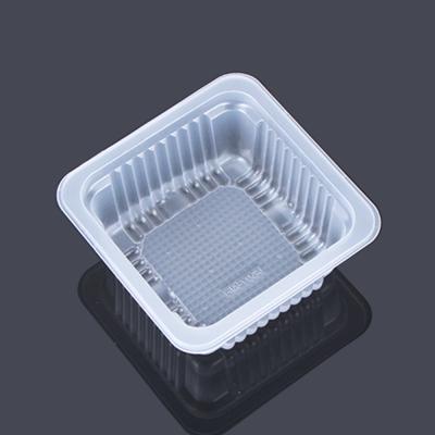 China Square Disposable 7.5*7.5*3.2cm Plastic Pastry Packaging for sale