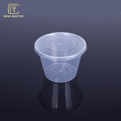 China Restaurant Round 1000ml Plastic Takeaway Containers for sale
