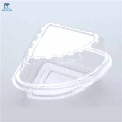 China Polygon 14x14x8.5cm Disposable Plastic Cake Boxes for sale