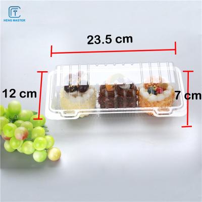 China High Transparency 23.5x12x7cm Disposable Fruit Box for sale