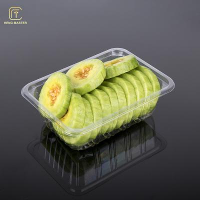 China Cucumber 19*12*6cm Plastic Food Tray Packaging for sale