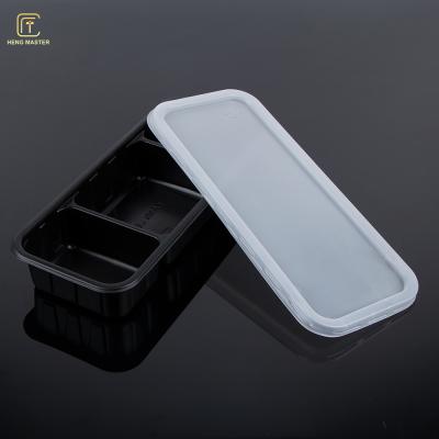 China Sushi Box Takeaway 23x10x4cm Frozen Food Tray Packaging for sale