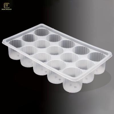 China Dumpling Transparent 23*14*3.5cm Frozen Food Tray Packaging for sale