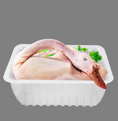 China White Biodegradable 28*18*10cm Plastic Meat Packaging for sale