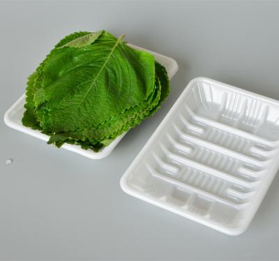 China White PP 18*13*2.5cm Disposable Vegetable Trays for sale