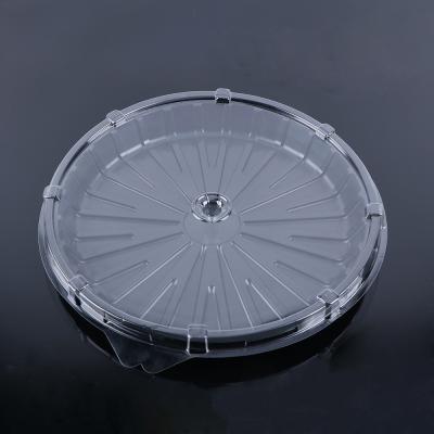 China Round 27*3.3cm Disposable Plastic Blister Tray With Lid for sale