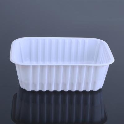 China 1000g Rectangle Biobased Compostable Food Trays for sale