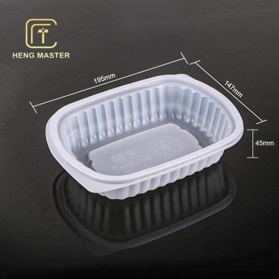 China 19.5*14.7*4.5cm Blister Packaging Tray Fresh Meat Fruit Frozen Pp Food Packing for sale