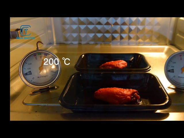 CPET tray oven roast chicken wings test