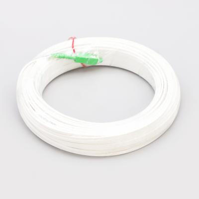 Китай Белый кабель оптического волокна падения 0.9mm FTTH, кабель оптического волокна G652d продается