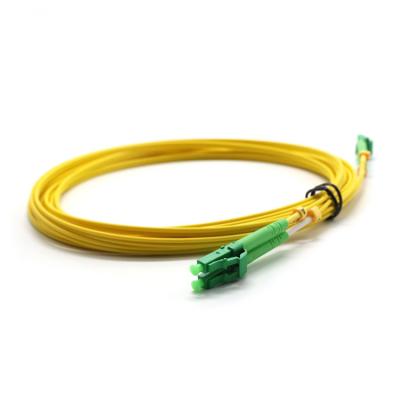 China cordón de remiendo a dos caras de la fibra óptica de 3.0m m, cable Lc del remiendo de la fibra del solo modo al Lc en venta