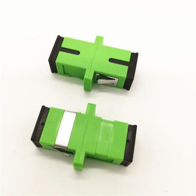 China Sc Apc Simplex FTTB FTTX Green Fiber Optic Adaptor for sale