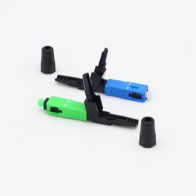 China APC UPC Fiber Optic Fast Connector Green Blue 3.0*2.0mm for sale