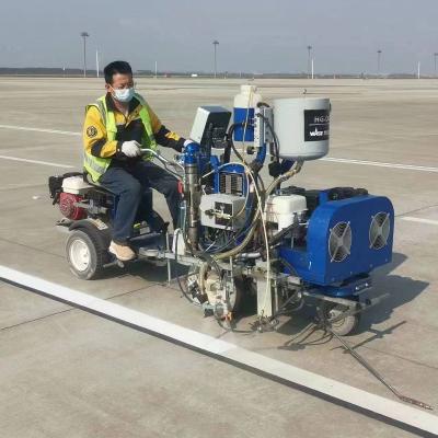 China 98:2  MMA +BPO Double Components Airless Spraying Road Marking Machine For Air Port Marking Te koop